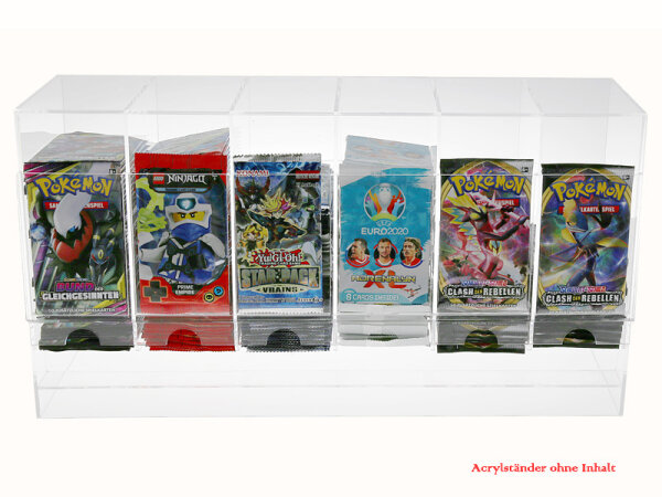 Acrylaufsteller für Trading Cards