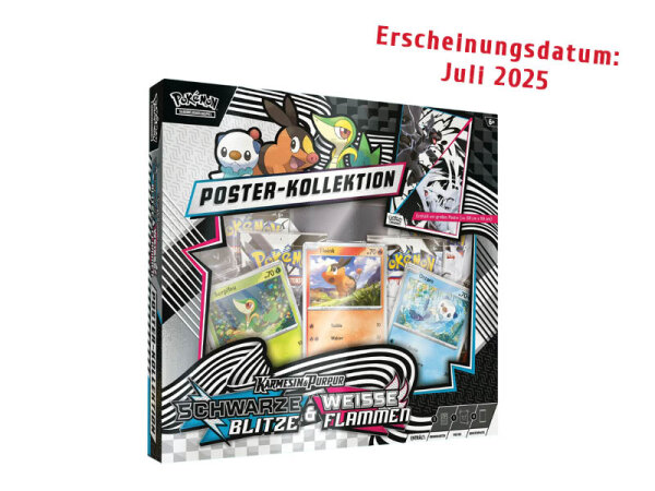 Pokémon - Karmesin & Purpur - Schwarze Blitze & Weiße Flammen Poster Kollektion