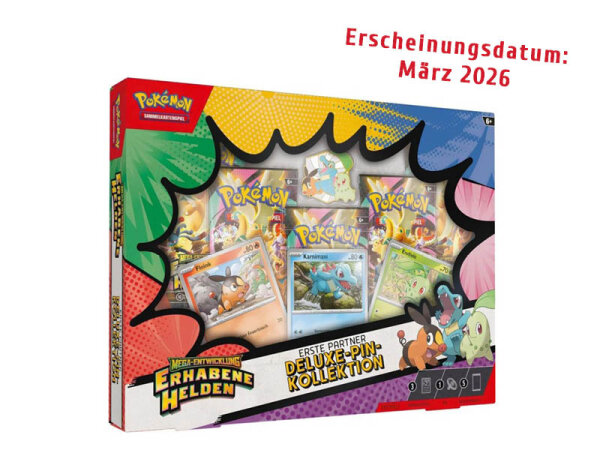 Pokémon Entwicklung Erhabene Helden Deluxe-Pin-Kollektion - Erste Partner (deutsch)