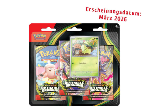 Pokémon Mega-Entwicklung: Optimale Ordnung – 3-Pack-Blister – DE